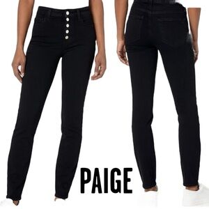 PAIGE : Women's Hoxton ultra skinny Black Jeans‎